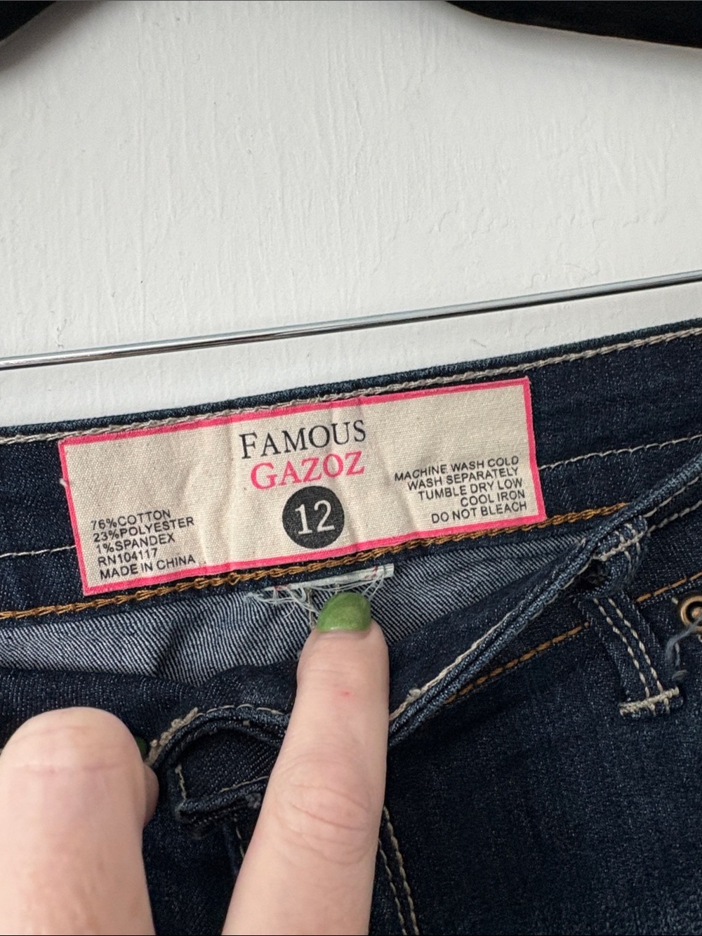 Famous Gazoz Bermuda Dark Blue Denim Shorts Size 12 - Picture 7 of 10